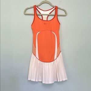 Nike Vibrant Orange and White Athletic Dress Size XS